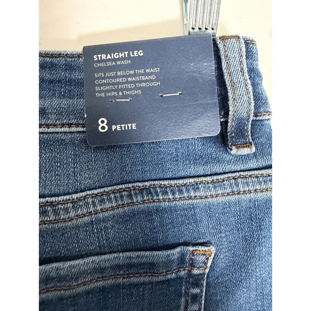 J.Jill, Boyfriend Straight Leg Ankle Jeans, Chelsea Wash, Size 8P - Picture 3 of 8